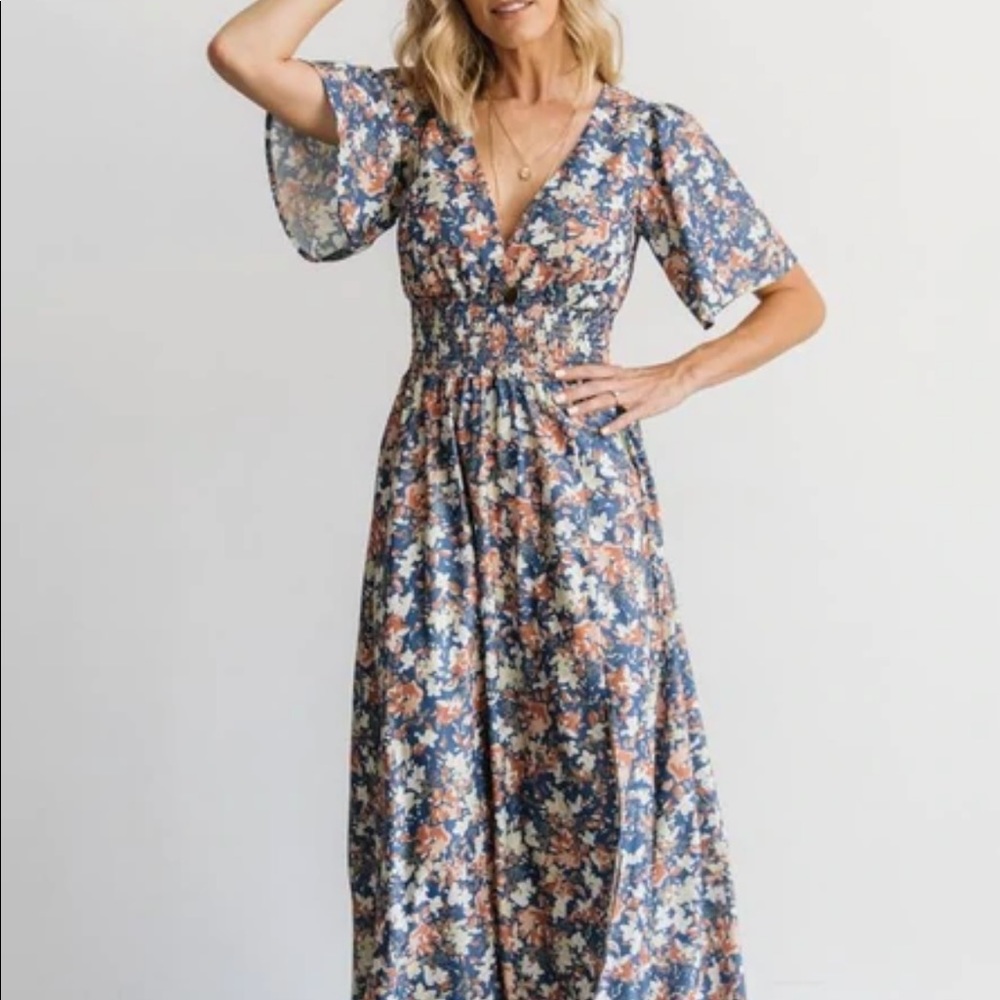 NWT Verona Smocked Maxi Dress BalticBorn